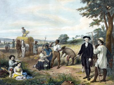Life of George Washington - The Farmer, pub. 1853 by Junius Brutus Stearns
